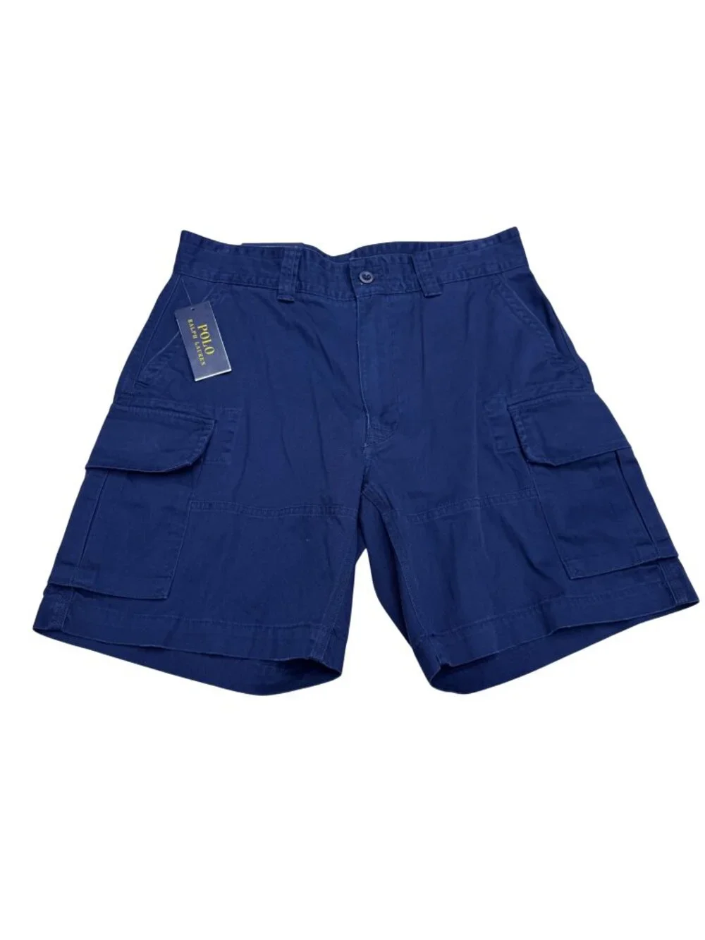 NWT $98 Polo Ralph Lauren Men's Navy Cargo Shorts 100% Cotton, Size 31